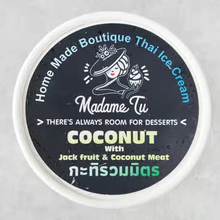 Coconut Ice Cream.